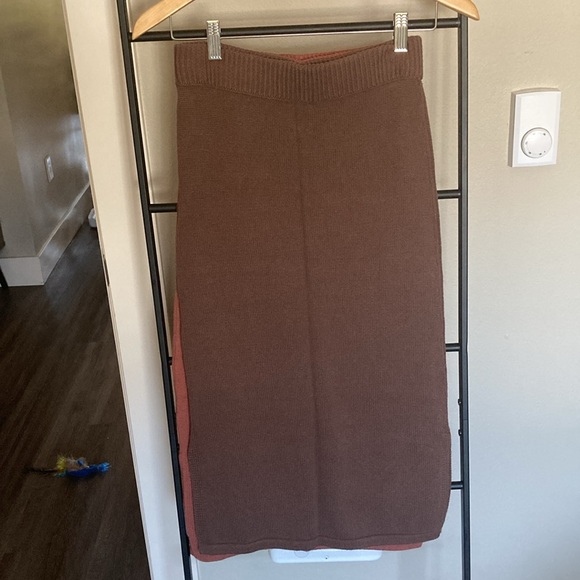 Raised by Water 100% Cotton Knit Midi Skirt - Picture 8 of 9